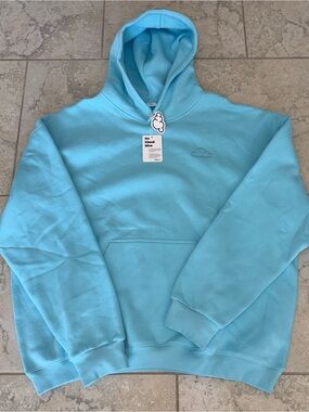 Cloud nine Light Blue Hoodie - Men's Pullover Sweater